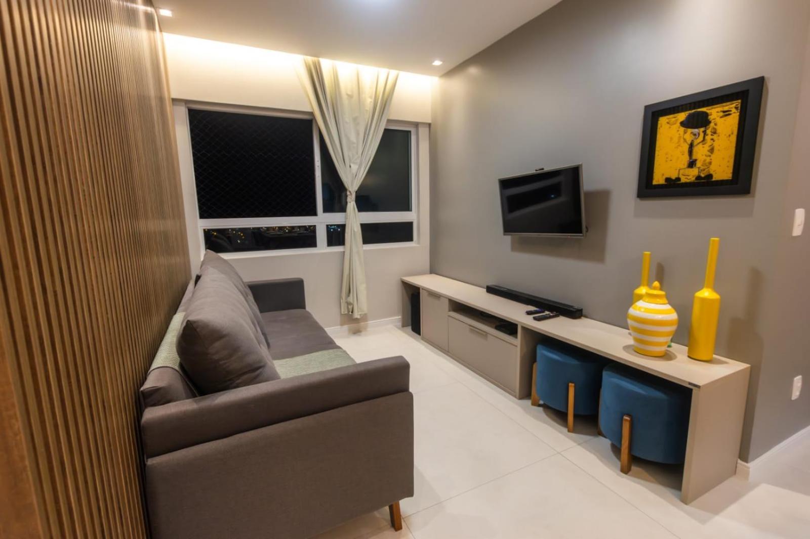 Apartamento Meu Aconchego Em - 2qts Com Ar E 1 Vaga De Garagem